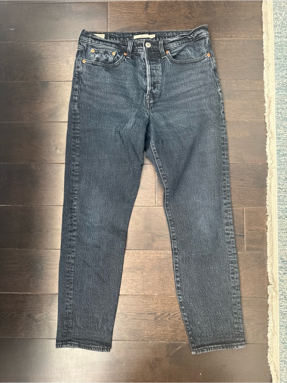 Levi's Women's Wedgie Jeans in Washed Black